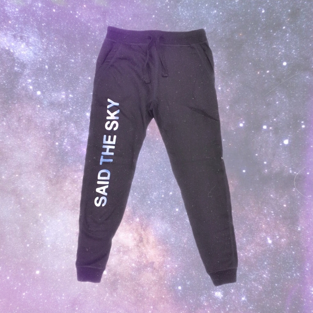 "Said The Sky" Merch Black Sweatpants - Size L